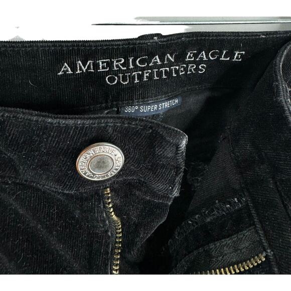 American Eagle Jeggings 360 Super Stretch Womens Black Jeans size 0 - Picture 3 of 6